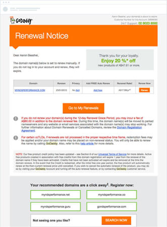  GoDaddy   email-       