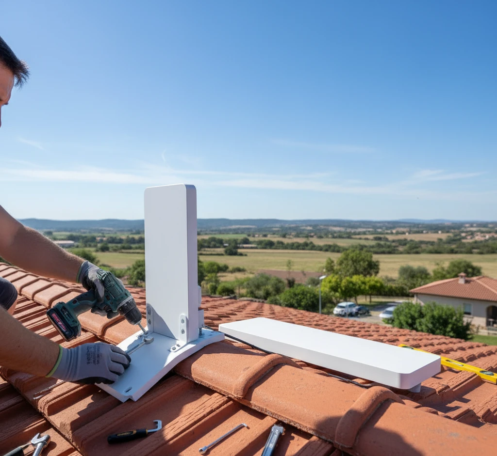 Процес встановлення Starlink 3 покоління на дах будинку