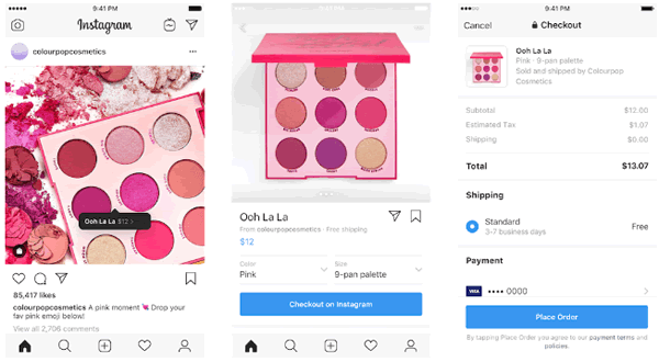 Instagram Checkout